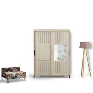 Dulap pentru haine, Comforty, Pasific Home Fuga 130, 130x216x60 cm, PAL, Stejar imagine