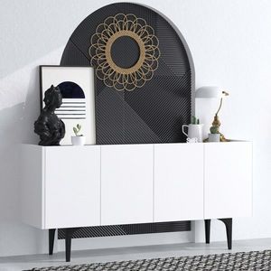 Consola, Emerald, Polaris, 150x75x40 cm, PAL, Alb imagine