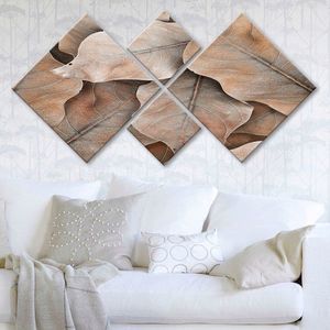 Set 4 tablouri decorative, 4MDF2453407, MDF, Imprimat UV, Multicolor imagine