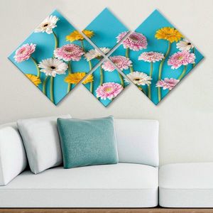 Set 4 tablouri decorative, 4MDF26151561, MDF, Imprimat UV, Multicolor imagine