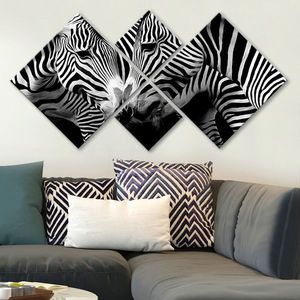 Set 4 tablouri decorative, 4MDF266434, MDF, Imprimat UV, Multicolor imagine