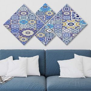 Set 4 tablouri decorative, 4MDF2987533, MDF, Imprimat UV, Multicolor imagine