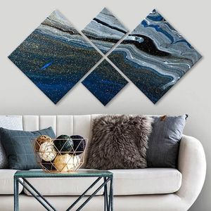 Set 4 tablouri decorative, 4MDF30803112927, MDF, Imprimat UV, Multicolor imagine
