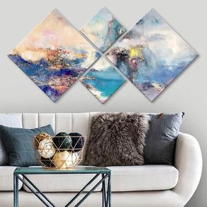 Set 4 tablouri decorative, 4MDF3111501380, MDF, Imprimat UV, Multicolor imagine