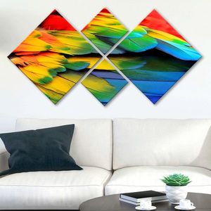 Set 4 tablouri decorative, 4MDF313160582, MDF, Imprimat UV, Multicolor imagine