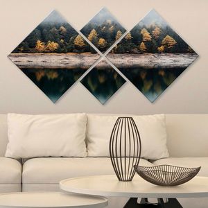 Set 4 tablouri decorative, 4MDF3283743, MDF, Imprimat UV, Multicolor imagine