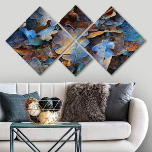 Set 4 tablouri decorative, 4MDF329468507, MDF, Imprimat UV, Multicolor imagine