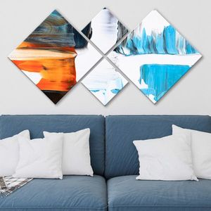 Set 4 tablouri decorative, 4MDF3418037, MDF, Imprimat UV, Multicolor imagine