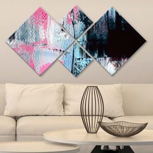 Set 4 tablouri decorative, 4MDF3418075, MDF, Imprimat UV, Multicolor imagine