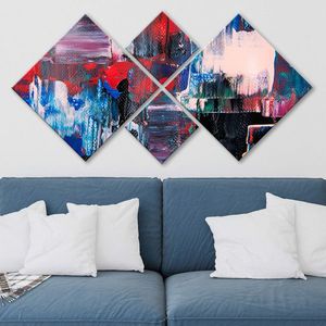 Set 4 tablouri decorative, 4MDF3418095, MDF, Imprimat UV, Multicolor imagine