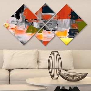 Set 4 tablouri decorative, 4MDF3418103, MDF, Imprimat UV, Multicolor imagine
