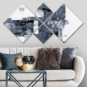 Set 4 tablouri decorative, 4MDF3418104, MDF, Imprimat UV, Multicolor imagine