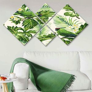 Set 4 tablouri decorative, 4MDF351593747, MDF, Imprimat UV, Multicolor imagine