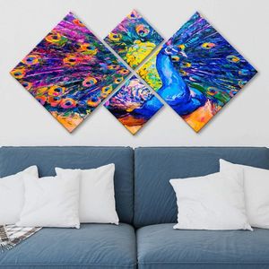 Set 4 tablouri decorative, 4MDF352459538, MDF, Imprimat UV, Multicolor imagine