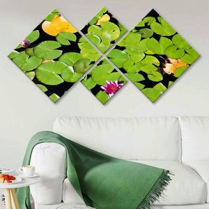 Set 4 tablouri decorative, 4MDF35762329, MDF, Imprimat UV, Multicolor imagine