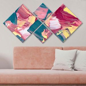 Set 4 tablouri decorative, 4MDF3577062, MDF, Imprimat UV, Multicolor imagine