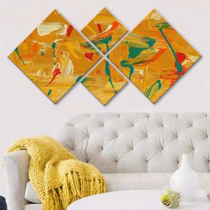 Set 4 tablouri decorative, 4MDF3582425, MDF, Imprimat UV, Multicolor imagine