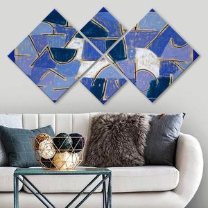 Set 4 tablouri decorative, 4MDF3586212, MDF, Imprimat UV, Multicolor imagine