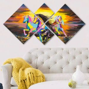 Set 4 tablouri decorative, 4MDF378518413, MDF, Imprimat UV, Multicolor imagine
