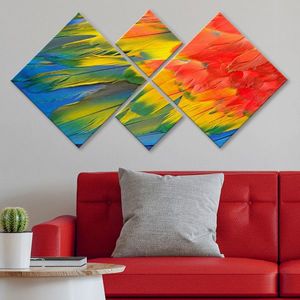 Set 4 tablouri decorative, 4MDF41682131, MDF, Imprimat UV, Multicolor imagine