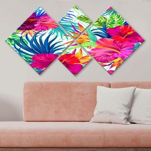 Set 4 tablouri decorative, 4MDF422714032, MDF, Imprimat UV, Multicolor imagine