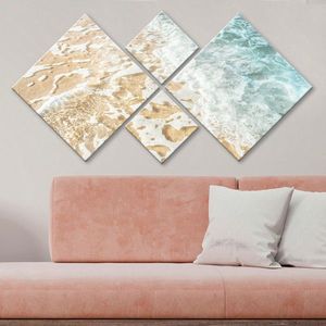 Set 4 tablouri decorative, 4MDF424710, MDF, Imprimat UV, Multicolor imagine