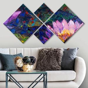 Set 4 tablouri decorative, 4MDF44613021, MDF, Imprimat UV, Multicolor imagine