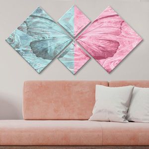 Set 4 tablouri decorative, 4MDF4811564, MDF, Imprimat UV, Multicolor imagine