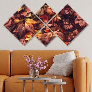 Set 4 tablouri decorative, 4MDF486090697, MDF, Imprimat UV, Multicolor imagine