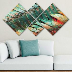 Set 4 tablouri decorative, 4MDF498377113, MDF, Imprimat UV, Multicolor imagine