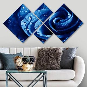 Set 4 tablouri decorative, 4MDF49993348, MDF, Imprimat UV, Multicolor imagine
