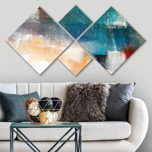 Set 4 tablouri decorative, 4MDF569899201, MDF, Imprimat UV, Multicolor imagine