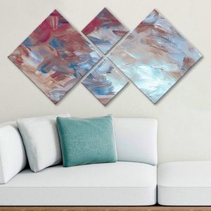 Set 4 tablouri decorative, 4MDF583684, MDF, Imprimat UV, Multicolor imagine