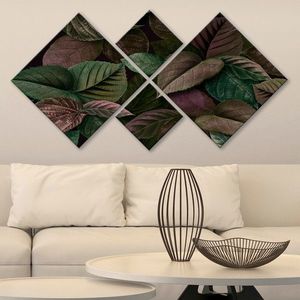 Set 4 tablouri decorative, 4MDF587642, MDF, Imprimat UV, Multicolor imagine