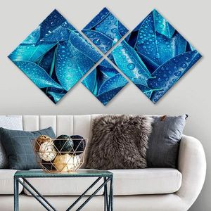 Set 4 tablouri decorative, 4MDF599163902, MDF, Imprimat UV, Multicolor imagine
