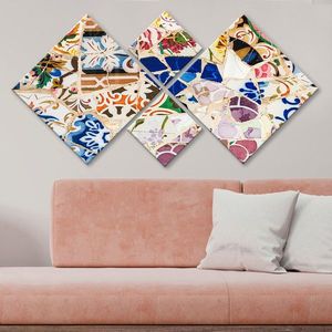 Set 4 tablouri decorative, 4MDF608292041, MDF, Imprimat UV, Multicolor imagine