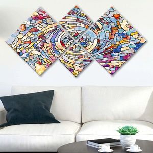 Set 4 tablouri decorative, 4MDF608678174, MDF, Imprimat UV, Multicolor imagine