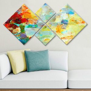 Set 4 tablouri decorative, 4MDF62621662015, MDF, Imprimat UV, Multicolor imagine