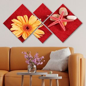 Set 4 tablouri decorative, 4MDF6347684, MDF, Imprimat UV, Multicolor imagine