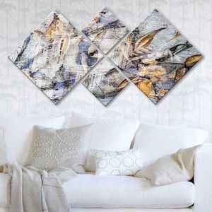 Set 4 tablouri decorative, 4MDF64795060, MDF, Imprimat UV, Multicolor imagine