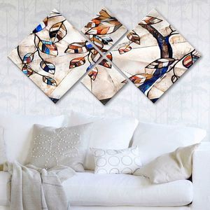 Set 4 tablouri decorative, 4MDF670936204, MDF, Imprimat UV, Multicolor imagine
