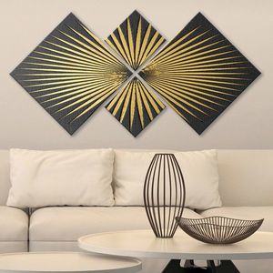 Set 4 tablouri decorative, 4MDF700733626, MDF, Imprimat UV, Multicolor imagine