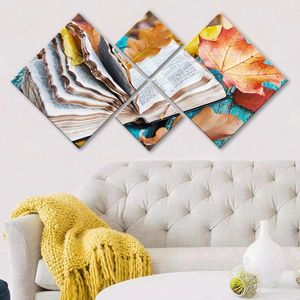 Set 4 tablouri decorative, 4MDF7208027, MDF, Imprimat UV, Multicolor imagine