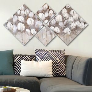 Set 4 tablouri decorative, 4MDF767684206, MDF, Imprimat UV, Multicolor imagine