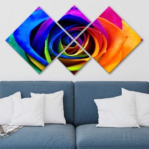 Set 4 tablouri decorative, 4MDF769096285, MDF, Imprimat UV, Multicolor imagine