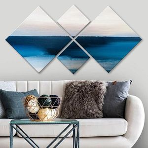 Set 4 tablouri decorative, 4MDF772039342, MDF, Imprimat UV, Multicolor imagine