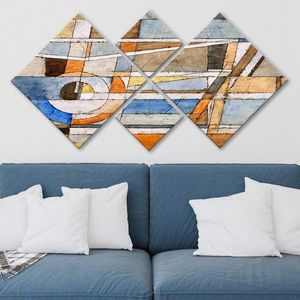 Set 4 tablouri decorative, 4MDF79924336, MDF, Imprimat UV, Multicolor imagine