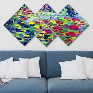 Set 4 tablouri decorative, 4MDF85103236, MDF, Imprimat UV, Multicolor imagine