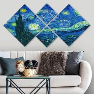Set 4 tablouri decorative, 4MDF95580, MDF, Imprimat UV, Multicolor imagine