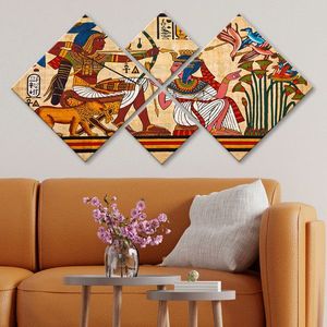 Set 4 tablouri decorative, 4MDF9571430, MDF, Imprimat UV, Multicolor imagine